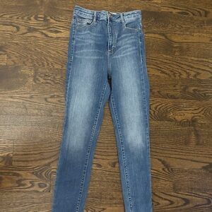 Garage Women's Light Blue High-Rise Skinny Jeans